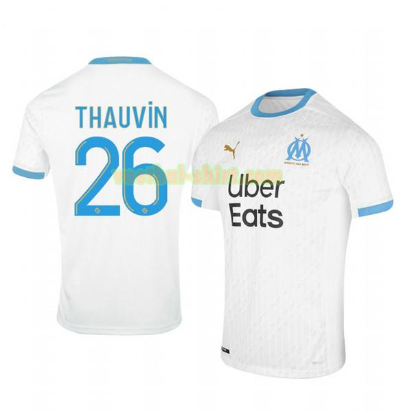 florian thauvin 26 olympique marseille thuis shirt 2020-2021 mannen