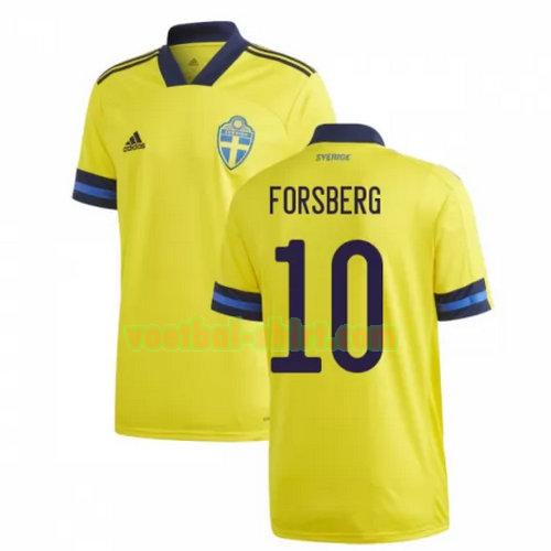 forsberg 10 zweden thuis shirt 2020 mannen