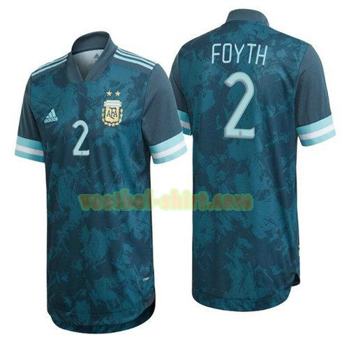 foyth 2 argentinië uit shirt 2020 mannen