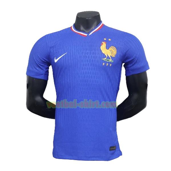 frankrijk player thuis shirt 2024 blauw mannen