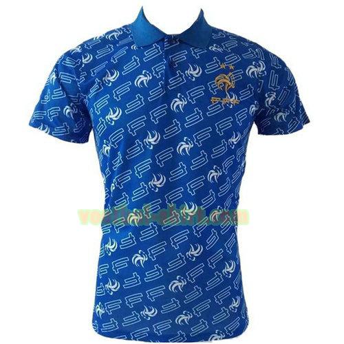 frankrijk poloshirt 19-20 licht blauw mannen