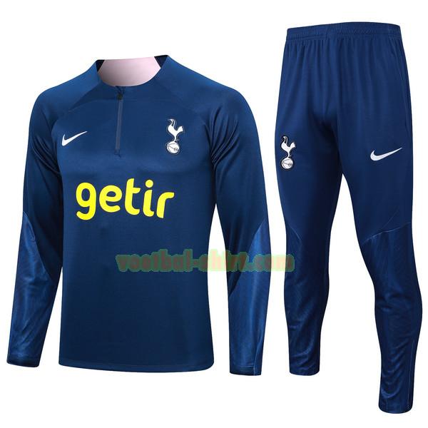 frankrijk set trainingspak 2023 24 blauw mannen