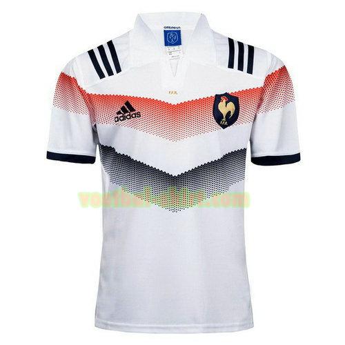 frankrijk uit rugby shirt 2017-2018 wit mannen