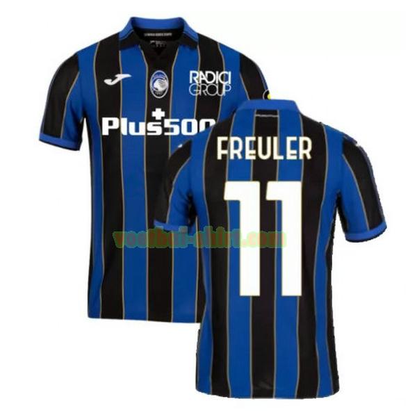 freuler 11 atalanta thuis shirt 2021 2022 blauw zwart mannen