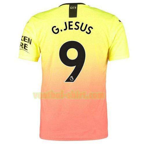 g.jesus 9 manchester city 3e shirt 2019-2020 mannen