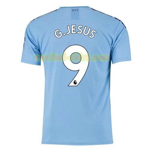 g.jesus 9 manchester city thuis shirt 2019-2020 mannen