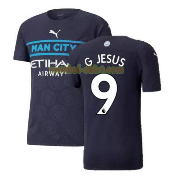 g jesus 9 manchester city 3e shirt 2021 2022 zwart mannen