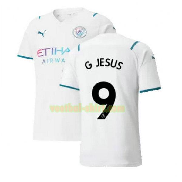 g jesus 9 manchester city uit shirt 2021 2022 wit mannen