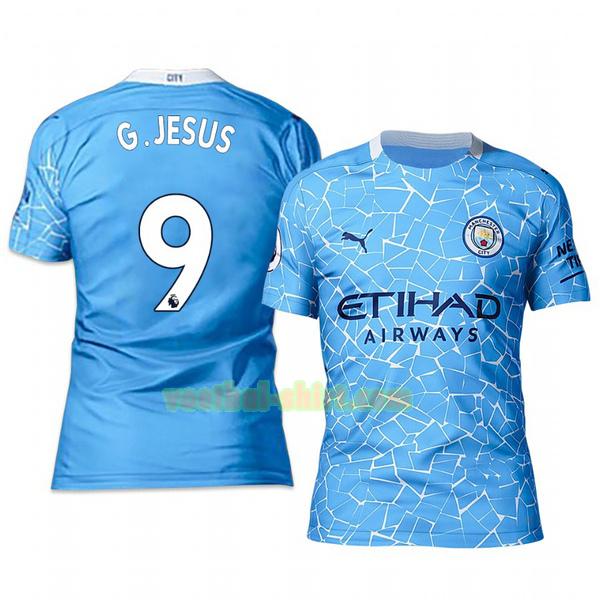 gabriel jesus 9 manchester city thuis shirt 2020-2021 mannen