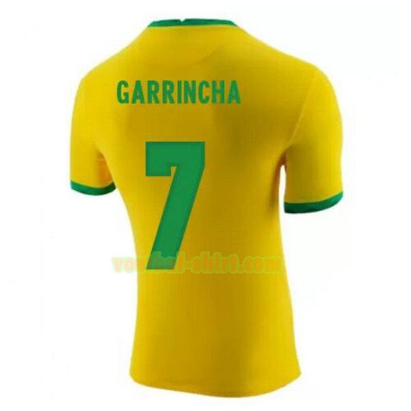 garrincha 7 brazilië thuis shirt 2020-2021 geel mannen