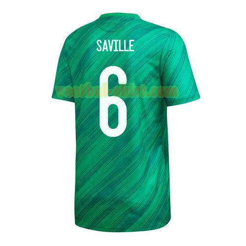 george saville 6 noord ierland thuis shirt 2020 mannen