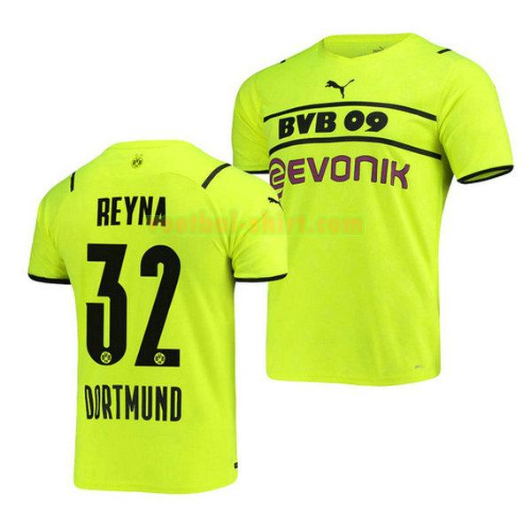 giovanni reyna 32 borussia dortmund 3e shirt 2021 2022 groen mannen