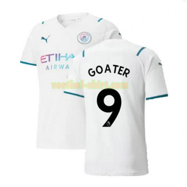 goater 9 manchester city uit shirt 2021 2022 wit mannen