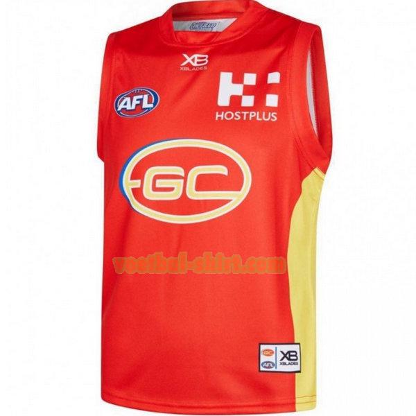 gold coast suns thuis shirt 2019 rood mannen