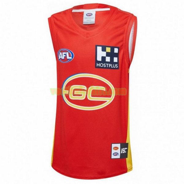 gold coast suns thuis shirt 2020 rood mannen