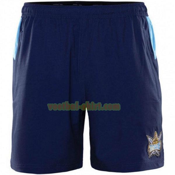 gold coast titans gym shorts 2020 blauw mannen