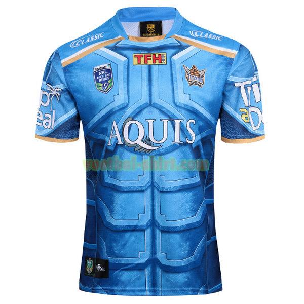 gold coast titans special edition shirt 2017-2018 blauw mannen