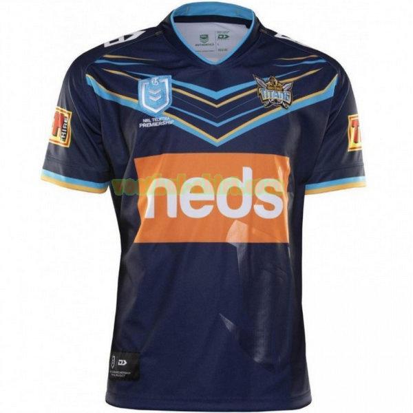 gold coast titans thuis shirt 2019 blauw mannen