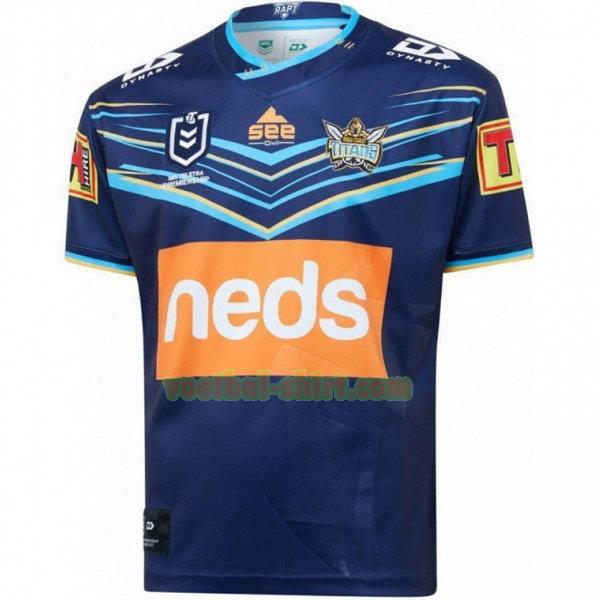 gold coast titans thuis shirt 2020 blauw mannen