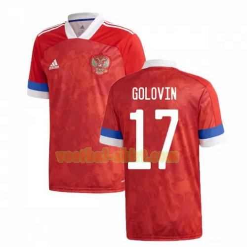 golovin 17 rusland thuis shirt 2020 mannen