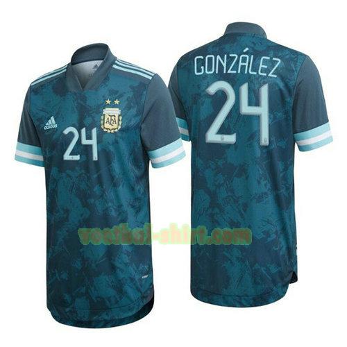 gonzalez 24 argentinië uit shirt 2020 mannen