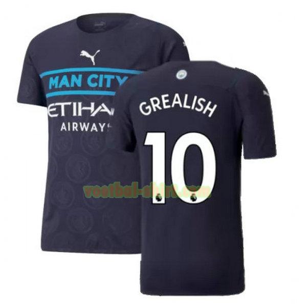 grealish 10 manchester city 3e shirt 2021 2022 zwart mannen