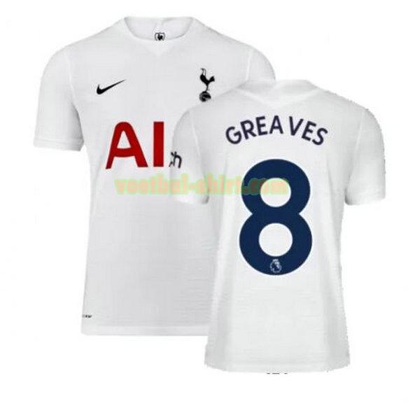 greaves 8 tottenham hotspur thuis shirt 2021 2022 wit mannen