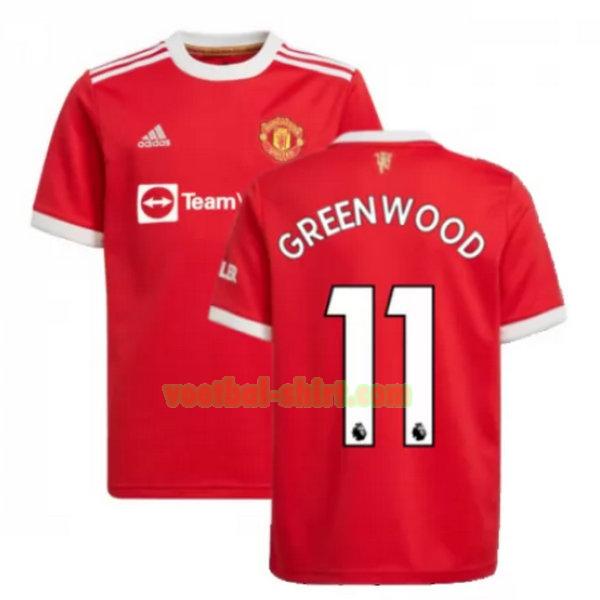 greenwood 11 manchester united thuis shirt 2021 2022 rood mannen
