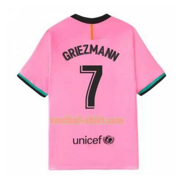 griezmann 7 barcelona 3e shirt 2020-2021 roze mannen