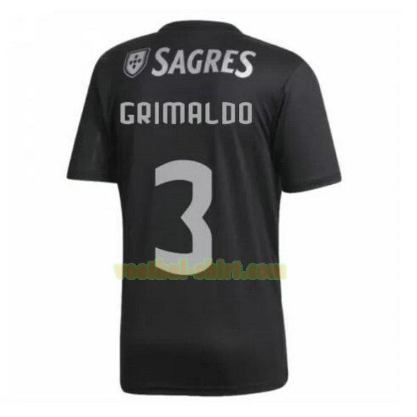 grimaldo 3 benfica uit shirt 2020-2021 zwart mannen