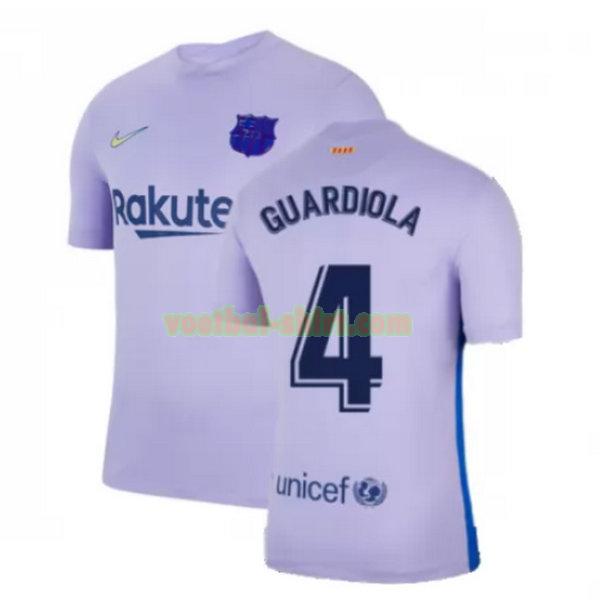 guardiola 4 barcelona uit shirt 2021 2022 geel mannen