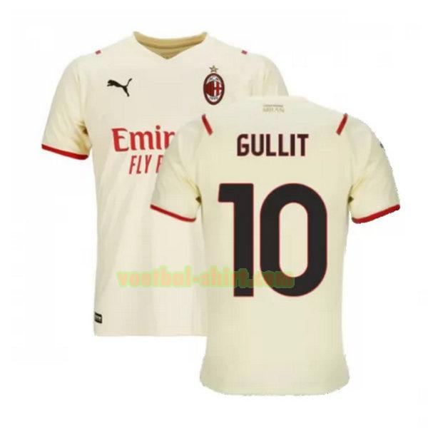 gullit 10 ac milan uit shirt 2021 2022 wit mannen