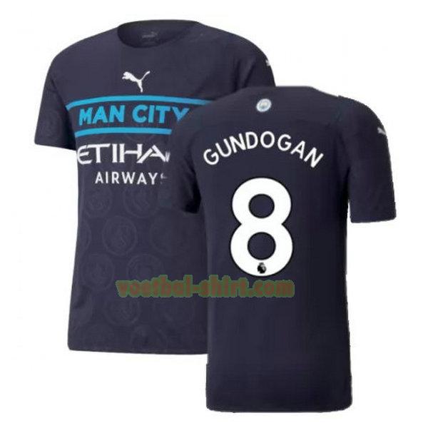 gundogan 8 manchester city 3e shirt 2021 2022 zwart mannen