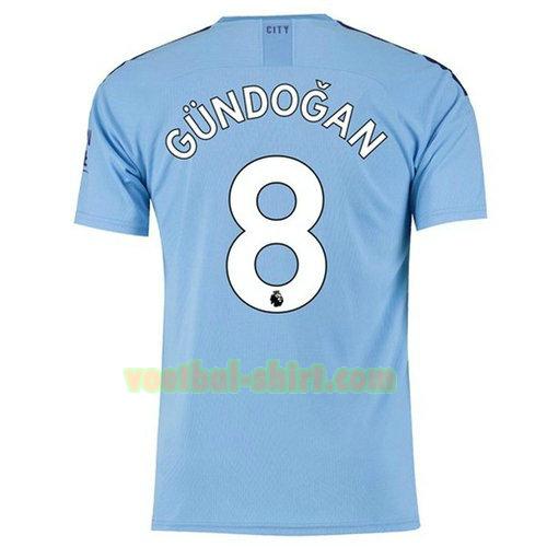 gundogan 8 manchester city thuis shirt 2019-2020 mannen