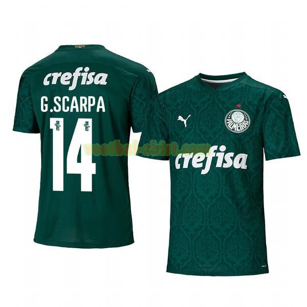 gustavo scarpa 14 palmeiras thuis shirt 2020-2021 mannen