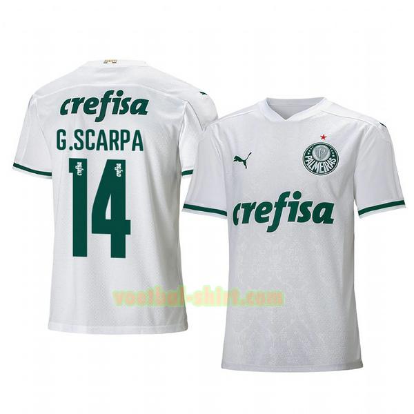 gustavo scarpa 14 palmeiras uit shirt 2020-2021 mannen