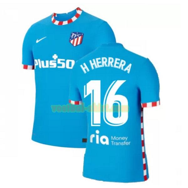 h herrera 16 atletico madrid 3e shirt 2021 2022 blauw mannen