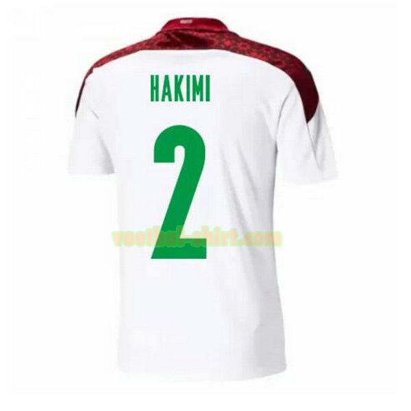 hakimi 2 marokko uit shirt 2020-2021 wit mannen