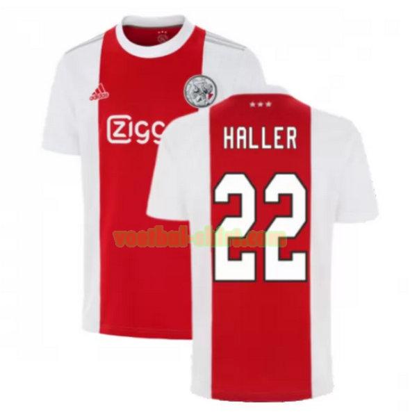 haller 22 ajax thuis shirt 2021 2022 rood wit mannen