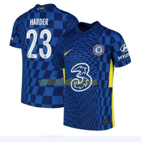 harder 23 chelsea thuis shirt 2021 2022 blauw mannen