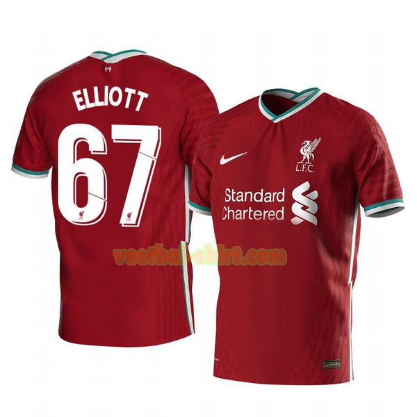 harvey elliott 67 liverpool thuis shirt 2020-2021 mannen