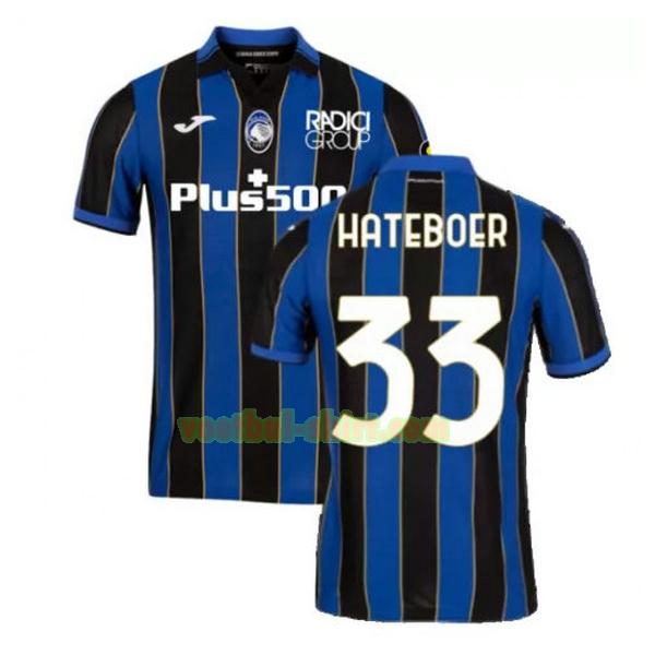 hateboer 33 atalanta thuis shirt 2021 2022 blauw zwart mannen