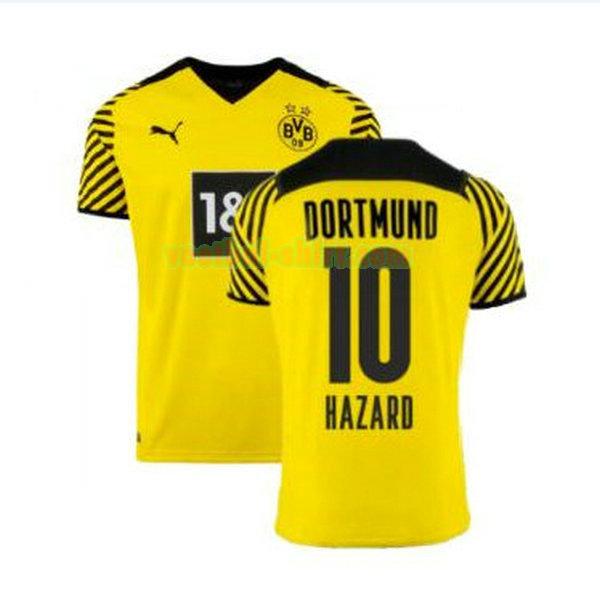 hazard 10 borussia dortmund thuis shirt 2021 2022 geel mannen