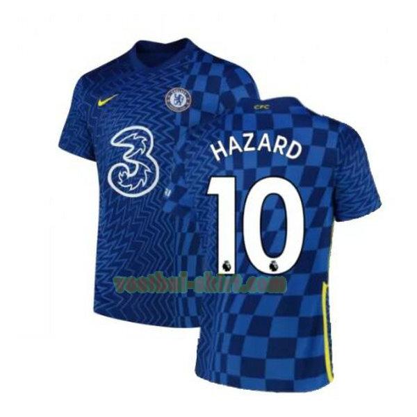 hazard 10 chelsea thuis shirt 2021 2022 blauw mannen
