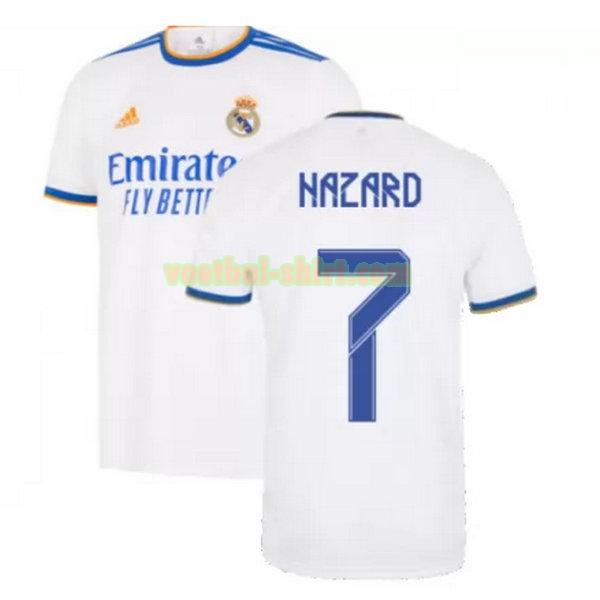 hazard 7 real madrid thuis shirt 2021 2022 wit mannen