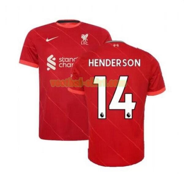 henderson 14 liverpool thuis shirt 2021 2022 rood mannen