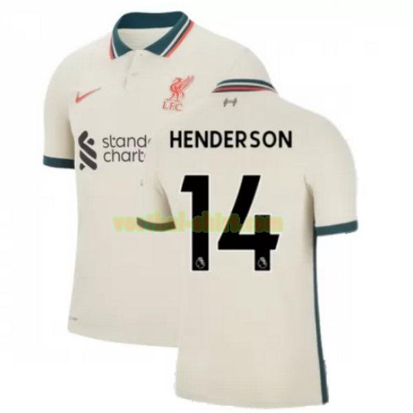 henderson 14 liverpool uit shirt 2021 2022 geel mannen