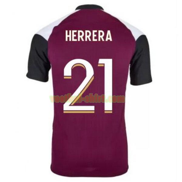 herrera 21 paris saint germain 3e shirt 2020-2021 purper mannen