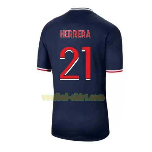 herrera 21 paris saint germain thuis shirt 2020-2021 mannen