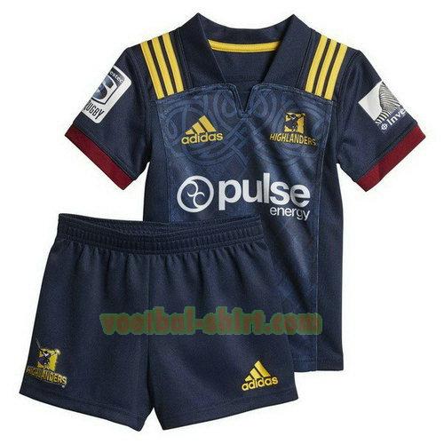 highlanders thuis rugby shirt 2018 blauw kinderen